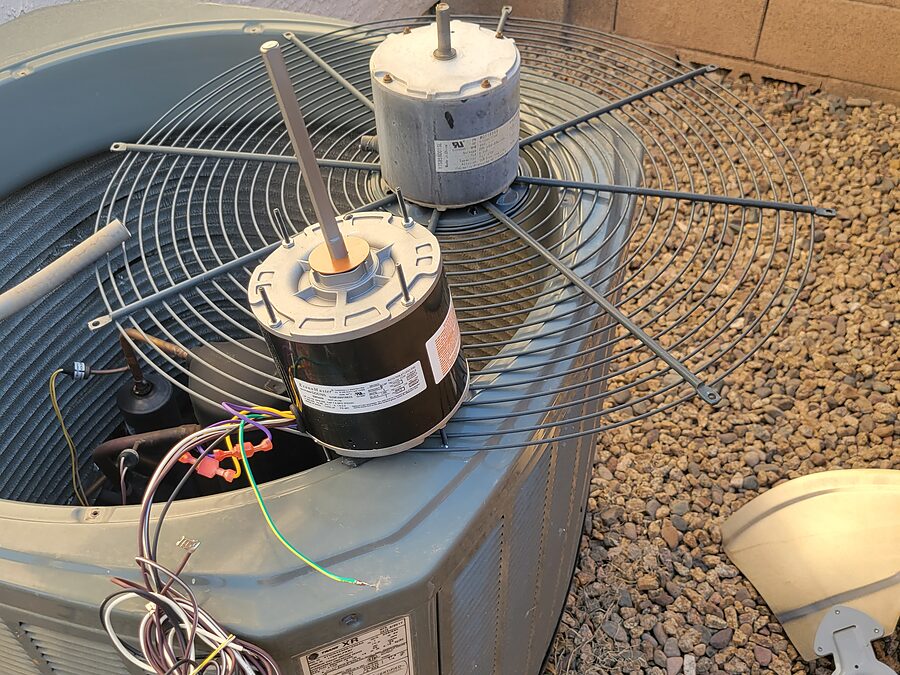 Breaker panel checked when a noisy AC may need to be shut off