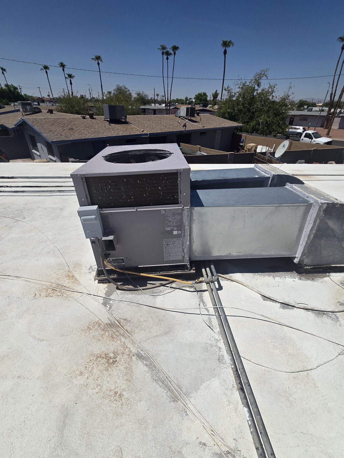 Rooftop HVAC unit for Mesa commercial service