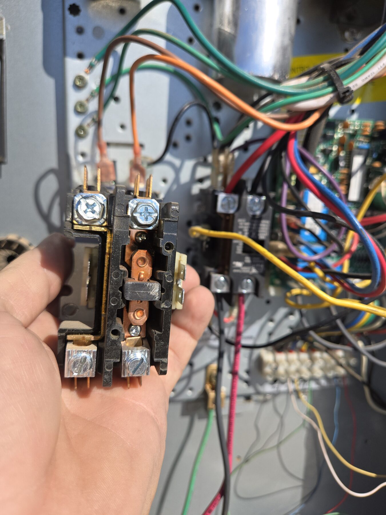 Open HVAC unit during AC diagnostics for Glendale service calls
